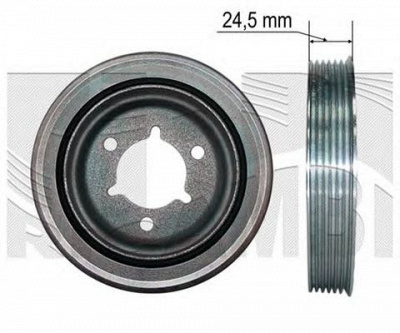 KM INTERNATIONAL fi15680 -  Ременный шкив, коленчатый вал
